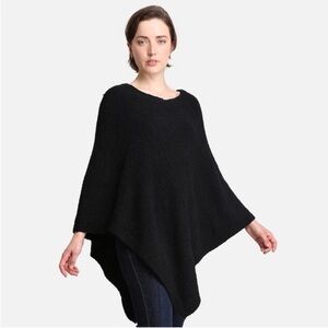 Comfyluxe Women’s Poncho- one size black